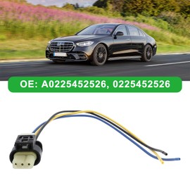 ECSiNG 3 Pin Front Plug Harness of Car Parking Sensor Connector A0225452526 0225452526 Compatible with Mercedes C E S Class W177 W206 W213 W222