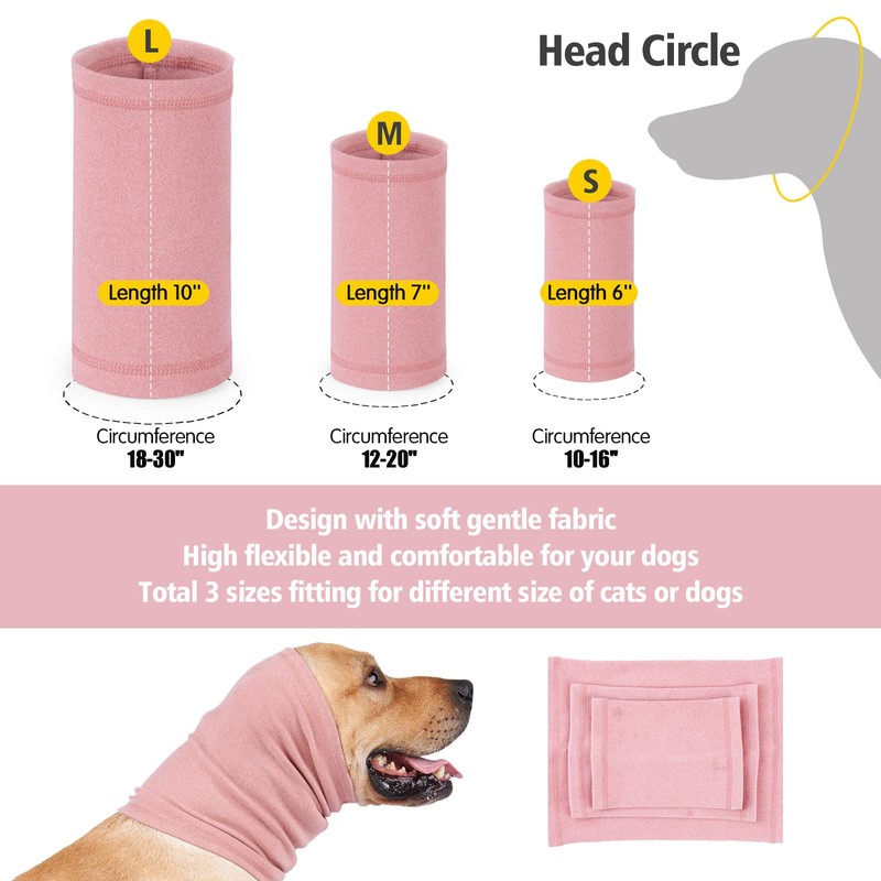 DDFS Dog Ear Protection Hat Snood - Noise Cancelling Dog