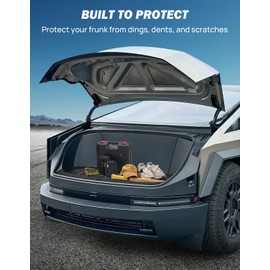 JOYTUTUS Frunk Front Trunk Mat Compatible with Cybertruck 2024 2023 TPE Frunk Mat Liner & Frunk Sill Protector Strip Kit Cybertruck Accessories