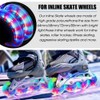 8 Pack Light Up Inline Skate Wheels 64mm 72mm 76mm