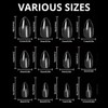 Deni Carte 120 Pieces Nail Tips Almond for Soak-Off Nail