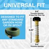 PRECISION PUREFLOW Flexible Garden Hose Extender and Water Filter Bundle
