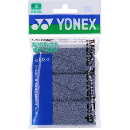 YONEX AC403-3 Nano Towel Grip Overgrip Tape 010/Gray