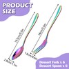 RETON 12 Pcs Dessert Forks and Spoons Silverware Set, Stainless