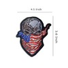 Skull Patch - Skull with Bandana USA Flag Patch -