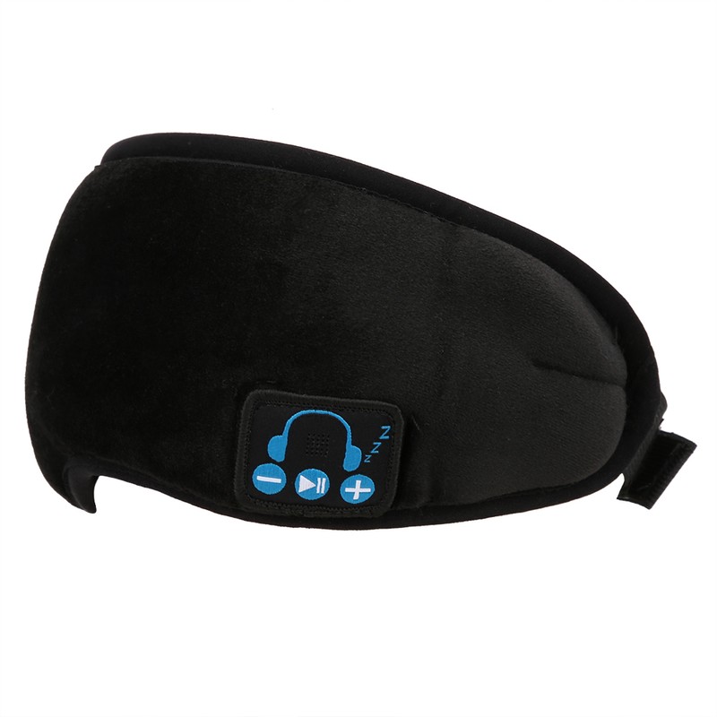 Bluetooth Blindfold Built In Headphone Wireless Music Washable Sleeping Eye