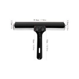 7.9in Rubber Roller, Tape Roller for Print, Tape, Wallpapers, Scrapbooks，Silicone Seam Roller Tool for PVC/TPO/EPDM Ply Roofing Tape，Wallpaper etc.