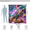 Miyotaa Funny Cat Dinosaur Shower Curtain Set 60Wx71H Inches Hilarious