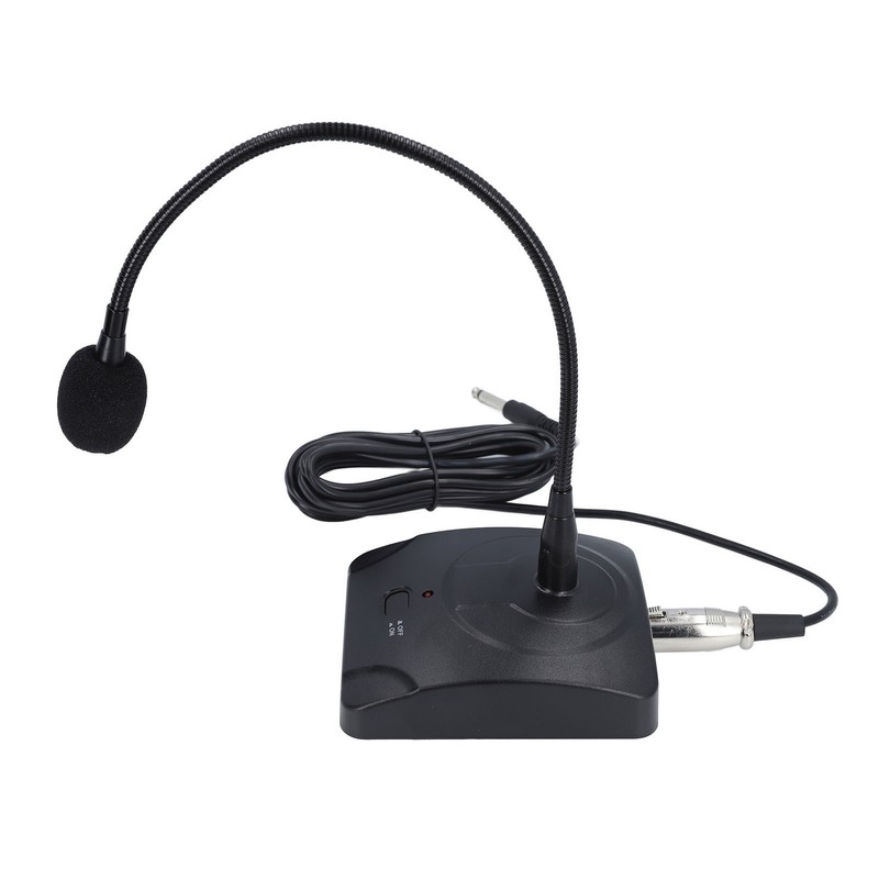 Goose Neck Microphone with XLR Jack 360 Degree Hose Desktop