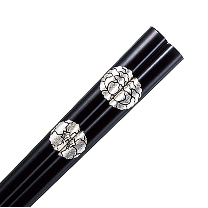 One Pair Chopsticks Lacquer (Wajima-nuri) Large Wheel (Tairin) Made in