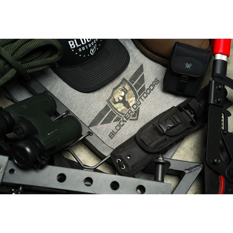 BLOCKER OUTDOORS Icon Logo Hat, Blaze Orange Snapback Cap