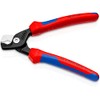 Knipex StepCut Cable Shears burnished, with multi-component grips 160 mm