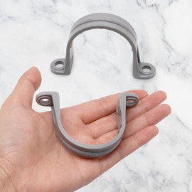 BENLIUDH 1-1/2 Inch PVC Pipe Strap, 2-Holes Conduit Pipe Clamps Plastic Pipe Supports (10 Pcs)