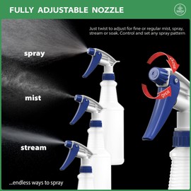 Bar5F Plastic Spray Bottle 2 Pack, 16 Oz, All-Purpose 8.27 x 5.94 x 3.98 inches