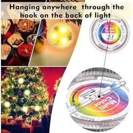 LUXJET Mini Unterwasser Licht RGB Multi Mehrfarbige LED Teichbeleuchtung 10pcs Wasserdichte Teelichter mit Fernbedienung Multicolor Dekoration fr Garten Aquarium Vase Badewanne Pool oder Spa