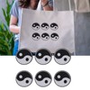 6 PCS Yin Yang Patch, Sew On Tai Chi Pattern
