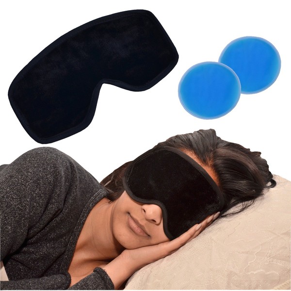 Medipaq Deluxe Magnetic Gel Eye Mask - Reduce Swelling, Dark Circles, Wrinkles, Migraines Or Tired Puffy Eyes