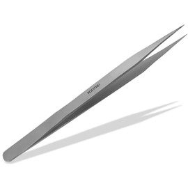 Precision pointed tweezers tip universal tweezers stainless steel 15 cm hair eyebrows plucking flat watchmaker tweezers fine mechanics.