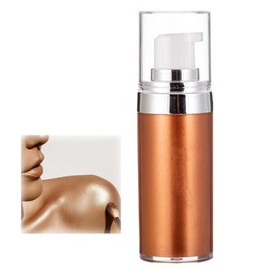 Glitter Cuerpo Maquillaje Crema Líquida, Bronzer Smooth Shine Fundación Líquida, Hidratante Brillante Cara Cuerpo Piel Highlighter Loción, Sparkles Y Profundiza El Tono De La Piel 20ml (04#)