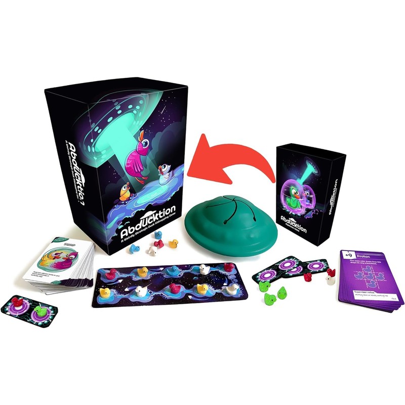 Abducktion - Bundle Base + IntergalacDuck Research Expansion Combo Pack,