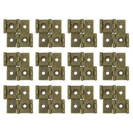 sourcing map Double Acting Hinges Folding Screen, 20Pcs 1.85" Double Swing Hinges Retro Style 270 Degree Rotation Screen Door Hinges, Bronze