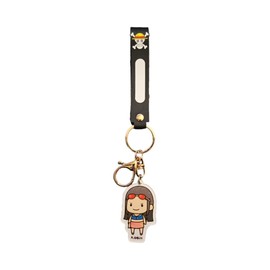 One Piece Anime Japanese Acrylic Double Sided Key Chains Chibi Cute Shanks Chopper Ace Robin Bepo Boa Luffy (Robin)