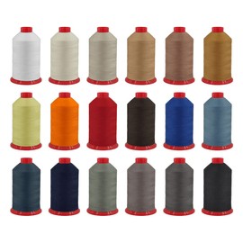 Denim Yarn/Leather Yarn/Saddle Thread J30 Sewing Thread Thickness 30, Approx. 2600 Metres 0218 Red