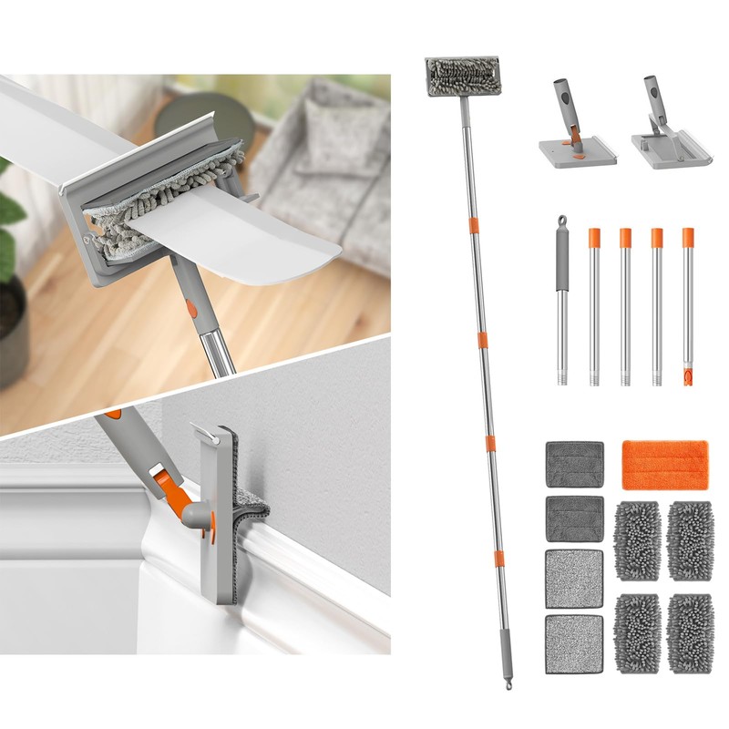 Elegoro Extendable Cleaner for Ceiling Fan and Baseboards Cleaner Tool-