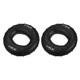 uxcell Hand Grip Strengtheners, 70-80Lb Silicone Grip Strength Training for Stress Relieve & Rock Climbing, 2 Pcs