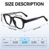 Dollger Blue Light Glasses for Women Men Computer Glasses Square