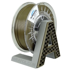 AURAPOL ASA Filament 1.75 mm, 850 g 3D Printer Filament with Precision 1.75 mm +/- 0.02 mm, Premium 3D Filament Compatible with Most FDM(FFF) 3D Printers and 3D Pens, Dark Brass