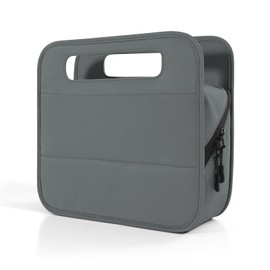 YHYEH 33 cm 3L 4-in-1 Travel Essentials Organiser, Small Business Handbag, Suitcase, Drink Holder, Phone Tablet Stand, Airport Accessories Storage