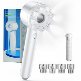Micro Nano Bubble Shower Head (2025 Innovation, 90% Water Saving, 99.9% Chlorine Removal), Chlorine Removal, Water Saving, High Cleansing Power, Hand Stopping Water, Clean Pores, Dirt Removal