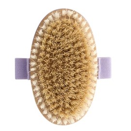 Demeliss Beauty - Dry Exfoliating Brush - Body Scrub - Long Lasting Tan - Synthetic Bristles