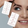 Brow Tint Aftercare Instruction Cards | 50 Pack | Physical