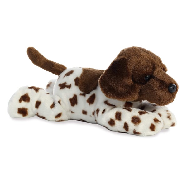 Aurora® Adorable Flopsie™ Gio German Shorthair™ Stuffed Animal - Playful Ease - Timeless Companions - Brown 12 Inches