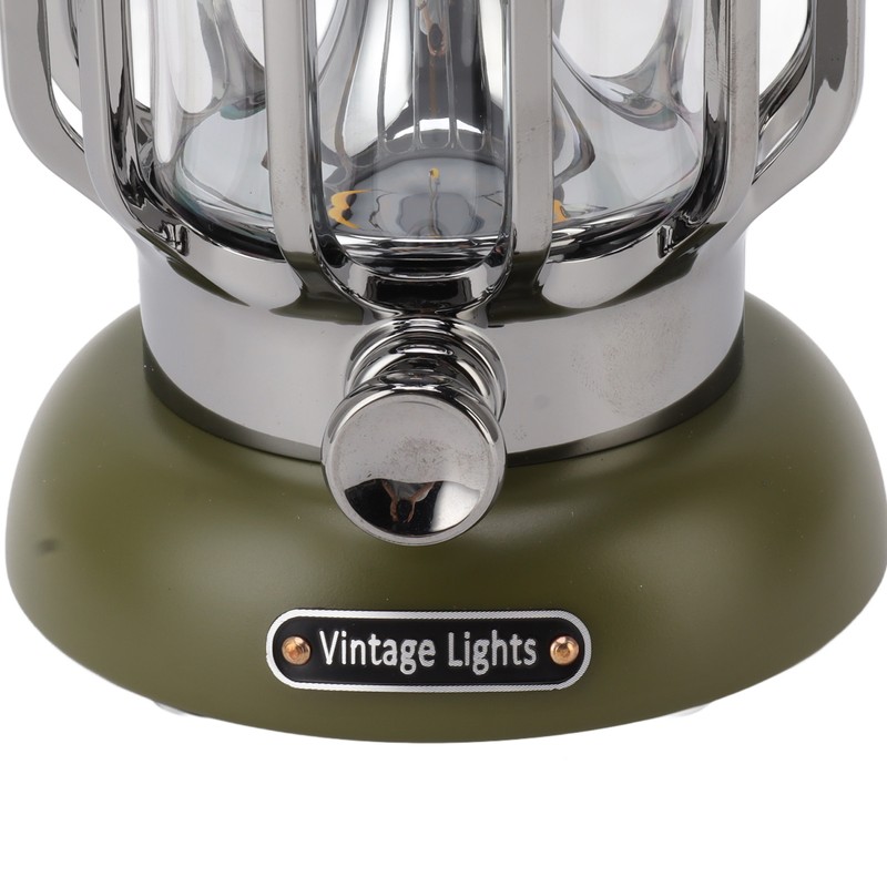 Retro Camping Light Rechargeable Warm Light Vintage Lamp Hanging Tent