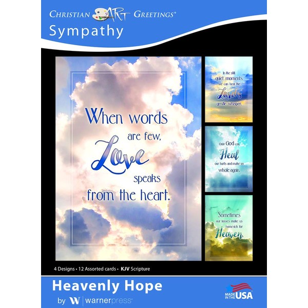 Heavenly Hope - Sympathy Greeting Cards - KJV Scripture - (Box of 12)