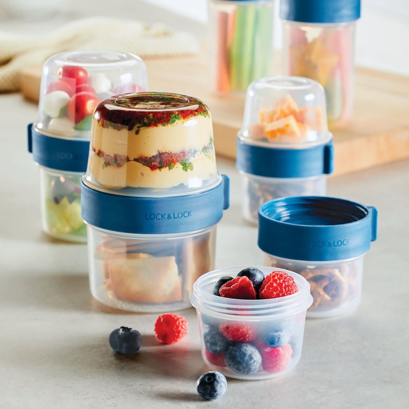 LocknLock Easy Essentials Twist Two Way Food Storage Container, BPA-Free/Dishwasher