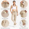 MOCOLY Women's Cargo Hiking Pants Drawstring Waist Quick Dry Lightweight
