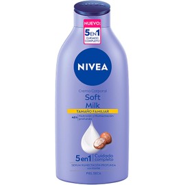 NIVEA Soft Milk Crema Corporal humectante de 48 horas de Hidratación y Suavidad con manteca de Karité (650 ml)