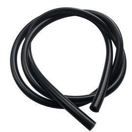 ANPTGHT - Tubo de aspiradora de silicona de alta temperatura, diámetro de 6 mm, grosor de pared, 3 mm, longitud 10 pies, color negro, 130 psi