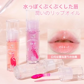 XIXI BOX リップグロス ウォータープルーブ保湿効果 ティントリップ つやぷる発色 携帯用ミラー付 ピンク コーラル クリア 6色セット #3ピンク