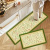 Vintage Farmhouse Kitchen Mats for Floor, Non-Slip, Anti-Fatigue, 2-Piece