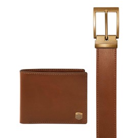 Fossil Men's Hayes Bi-Fold Wallet, Brown, Small