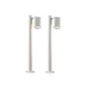 Set of 2 Aluminium Path Light Modena White, GU10, Height