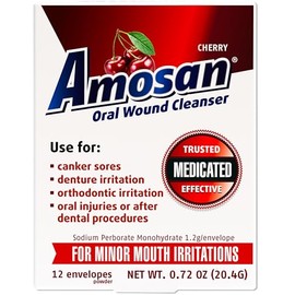 Amosan Oral Wound Cleanser - Cherry