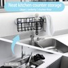 Yuibthr Sponge Holder with Dish Cloth Hanger for Kitchen Sink,