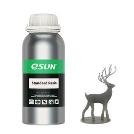 eSUN 405nm Impresora 3D de resina de secado rápido UV Resina de uso general estándar de resina fotopolímero para impresora Photon UV de secado LCD 3D, Gris(Grey), 500g
