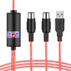 USB MIDI Cable-Upgrade Professional MIDI to USB in-Out Cable Adapter